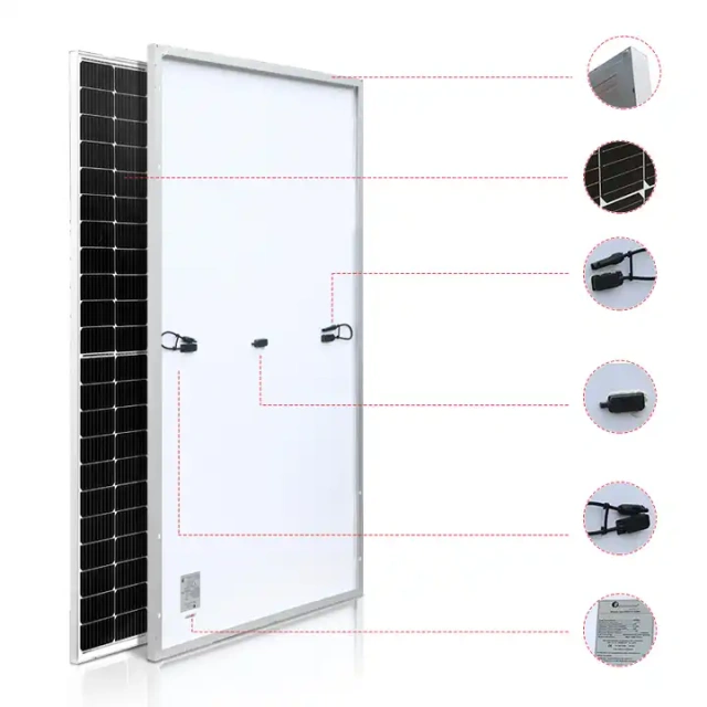 Half-Cut 400W Off Grid Solar Panels Pv Module Manufacturer For Home Cost - Image 3